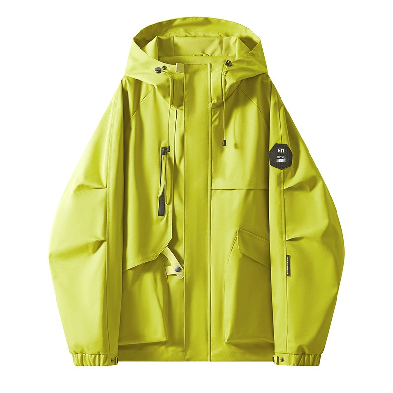 Куртка мужское пальто с капюшоном 2024 осень и зима новый мужской корейский тонкий молодежный эполет дикий наружный топ