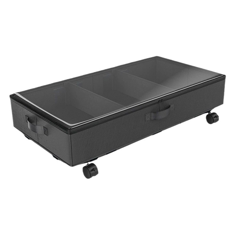 Amazon Oxford tela cama inferior almacenamiento coche de gran capacidad polea ropa almacenamiento rack hogar multiusos almacenamiento rack