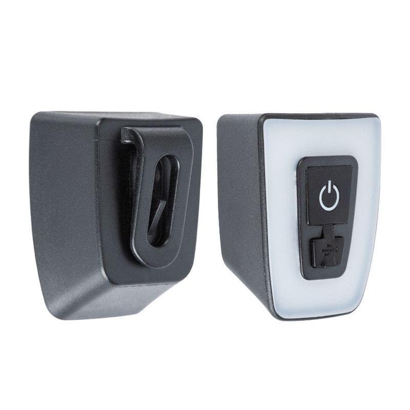 Promend bicicleta luz trasera de carretera casco tubo del asiento carga USB advertencia al aire libre montar equipo