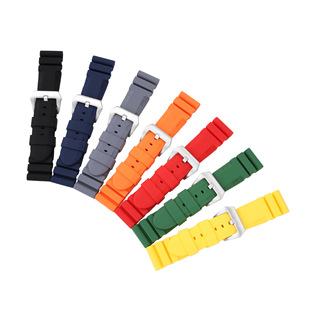 Suitable for Panahai Men's Watch Silicone Strap Bernice Soft Rubber Replacement Watch Strap 22/24mm/26mm