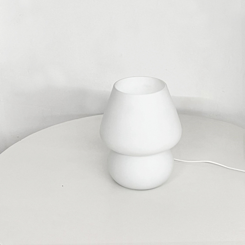 Lámpara de mesa escandinava, lámpara Temu, iluminación retro Bauhaus, lámpara de escritorio sencilla para estudio, dormitorio, mesita de noche, forma geométrica