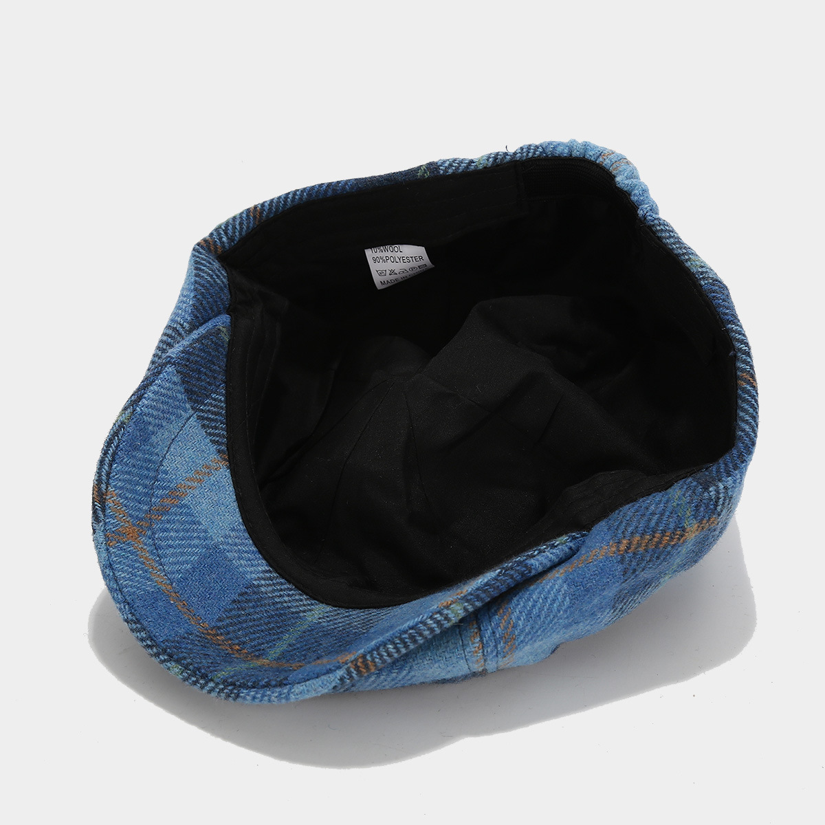 Women's Retro Plaid Short Brim Beret Hat display picture 9