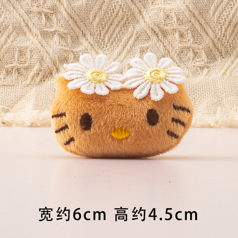 かわいいケイティぬいぐるみペンダント KT 猫ヘアアクセサリーゴムバンドヘアピン人形 DIY 服靴下帽子アクセサリー|undefined