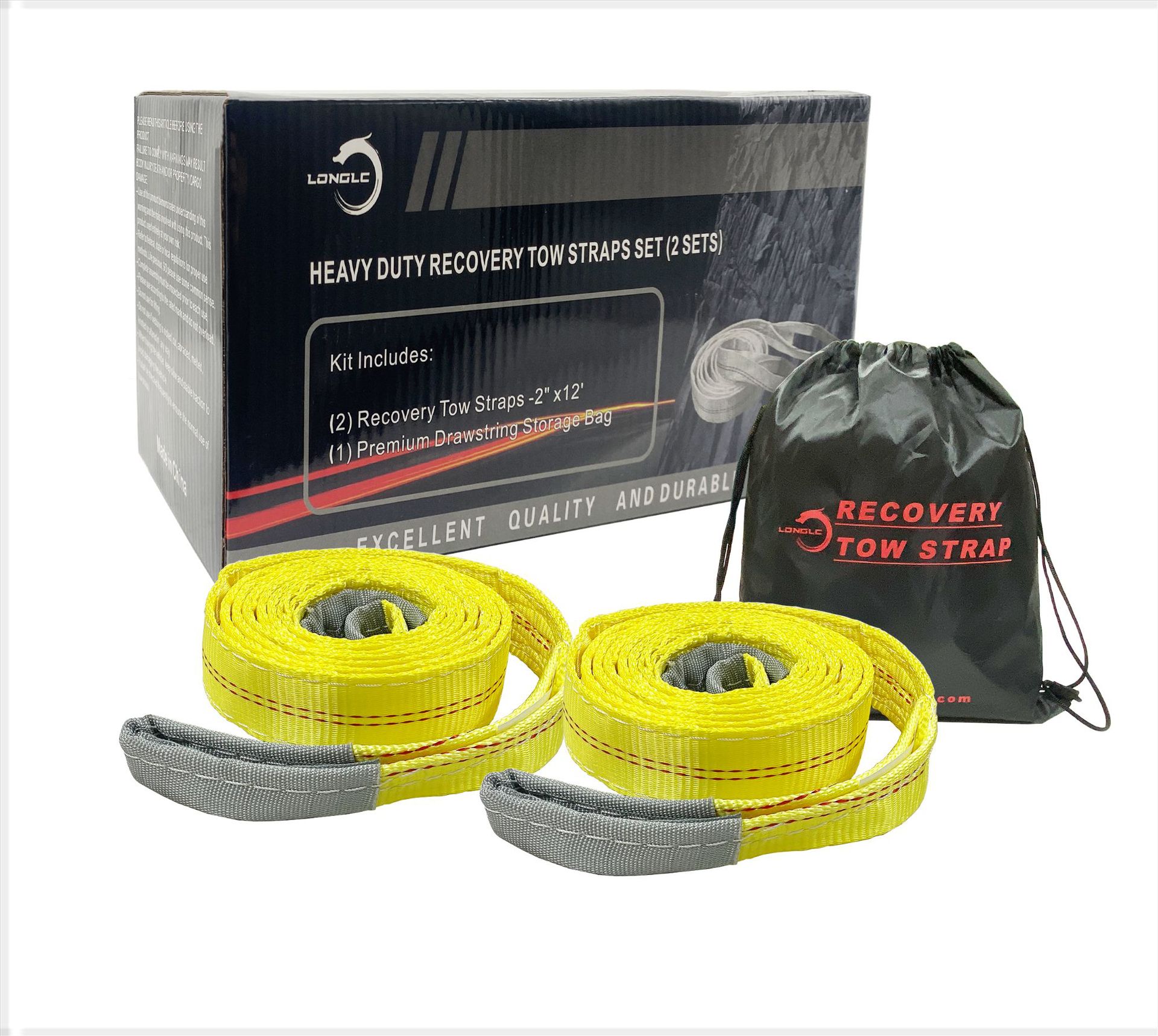 High Quality Double Layer Thickened Trailer Rope Traction Belt Car Towing Handbag