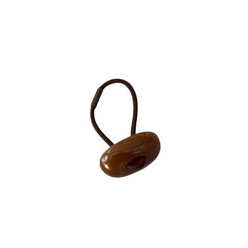 Korean style simple acrylic oval hair band for small fresh girls to tie their hair into a high ponytail and versatile button headband hair accessories