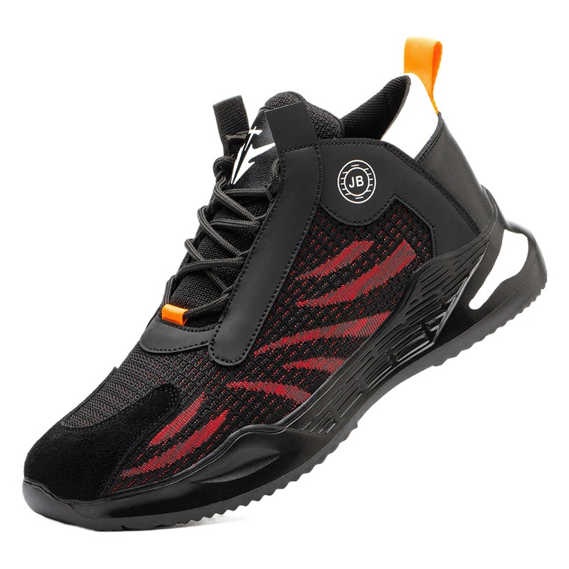 Zapatos de seguridad anti-Smashing anti-piercing verano vuelo tejido transpirable seguridad zapatos de protección suave absorción de choque resistente al desgaste antideslizante ZAPATOS DE TRABAJO
