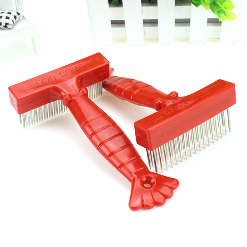 Wholesale Lobster Double Row Nail Rake Pet Comb Dog Detangling Comb Cat Detangling Comb Pet Supplies