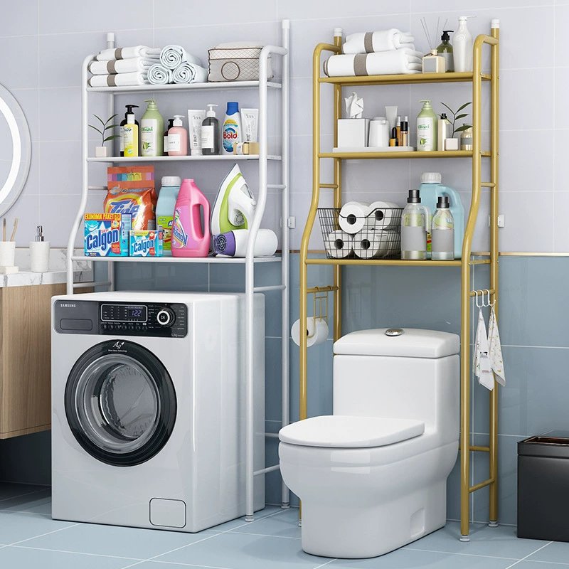 Poor wheel flip washing machine standing rack all over the floor toilet toilet multi -function behind the shelves next to the shelf