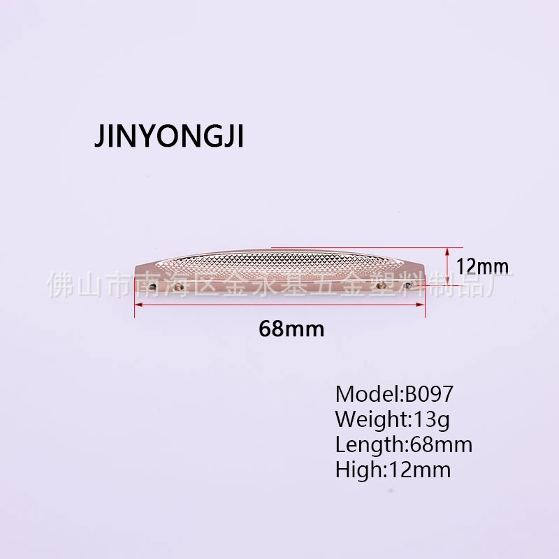 Заводская прямая поставка новых высококачественных ювелирных коробок полукруглый выдвижной лист из цинкового сплава маленький ручка выдвижной ящик ручка