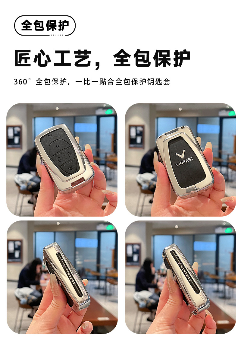 Vietnam Vinfast Key Cover Vf8/Vf7 Bag Vf9 New Vf6/Vf5 Car Vf33 Shell Vf35 Buckle Vfe36