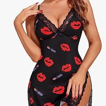 Белье с бантом, сексуальная пижама, европейский стиль, ebay