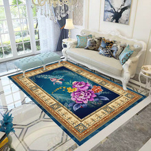 欧式美式客厅地毯家用简约进门沙发茶几垫卧室床边毯满铺大面积