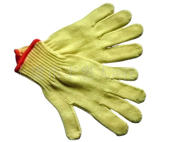 厂家直销现货  批发  外贸商订购 凯夫拉纱线虎口加强耐割磨手套