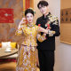 Dragon and Phoenix Jacket 2025 New Bride Golden Xiuhe Dress Wedding Dress Jacket Emperor Chinese Toast Dress Jacket Rear 2024