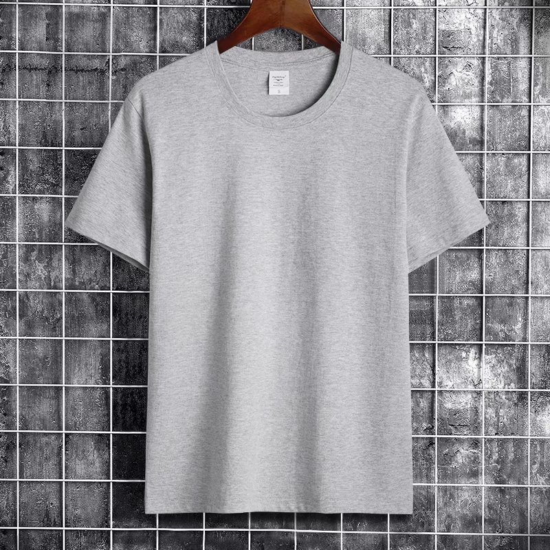 Camiseta de manga corta de los hombres camisa de fondo de color sólido ropa de clase de los hombres de moda ropa reservada marca de moda de verano blanco puro media manga