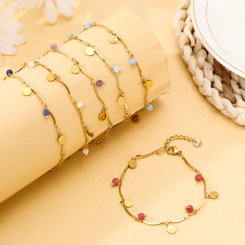 Bracelets Classification Elegant Geometric 304 Stainless Steel Snake Chain Chain & Link Bracelets Wholesale