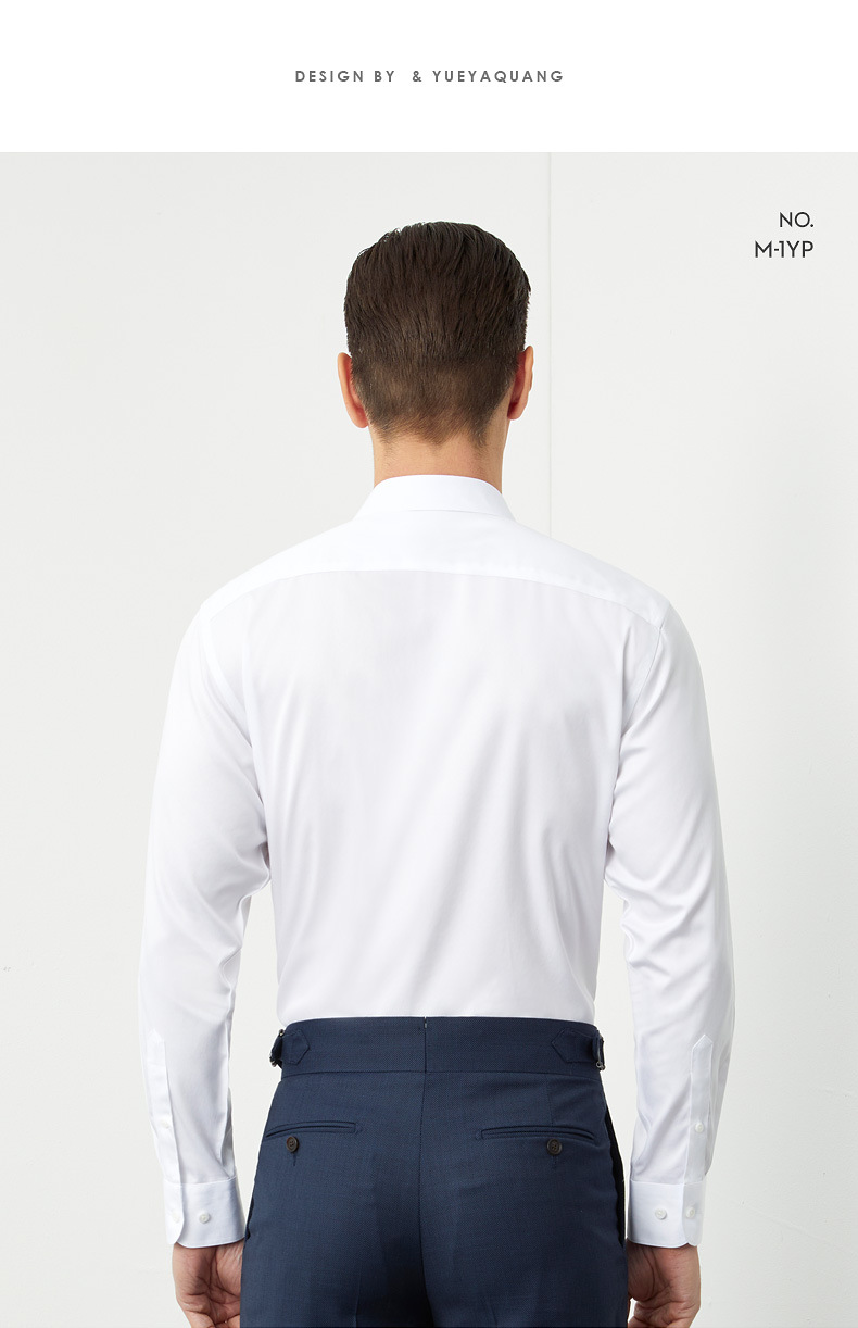 Men's Clothing Ready Made Non Iron Men's Long Sleeved Shirt Autumn New Fashion Business Men's Wear One Piece Collar Shirt Spot_voghion.com