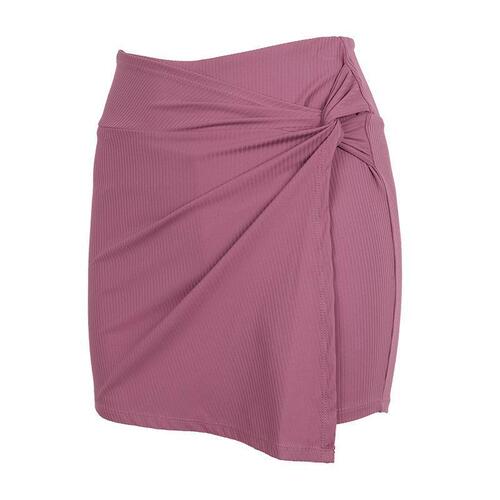 Anti-peeking sports skirt women's A-shaped yoga fitness pants shorts casual running sport pants dance half-skirt pants 