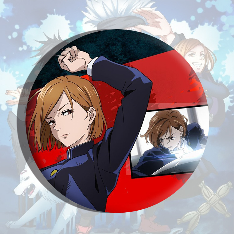 呪術回戦バッジ五条悟犬巻棘乙骨憂太二次元アニメバーブリキバッジ