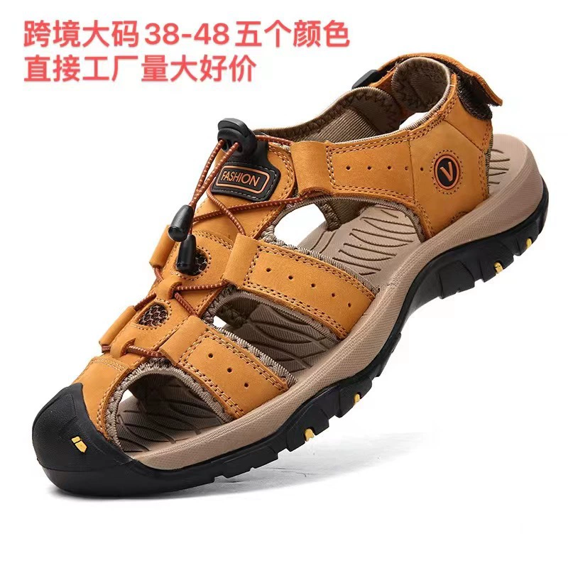 2023 трансграничные новые сандалии, мужская обувь, летняя повседневная обувь, корейские трансграничные производители, Оптовая Мужская пляжная обувь Баотоу
