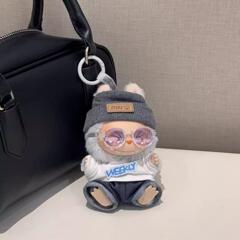 labubu娃衣新款坐坐派对labubu衣服T恤眼镜套装发光相机见详情