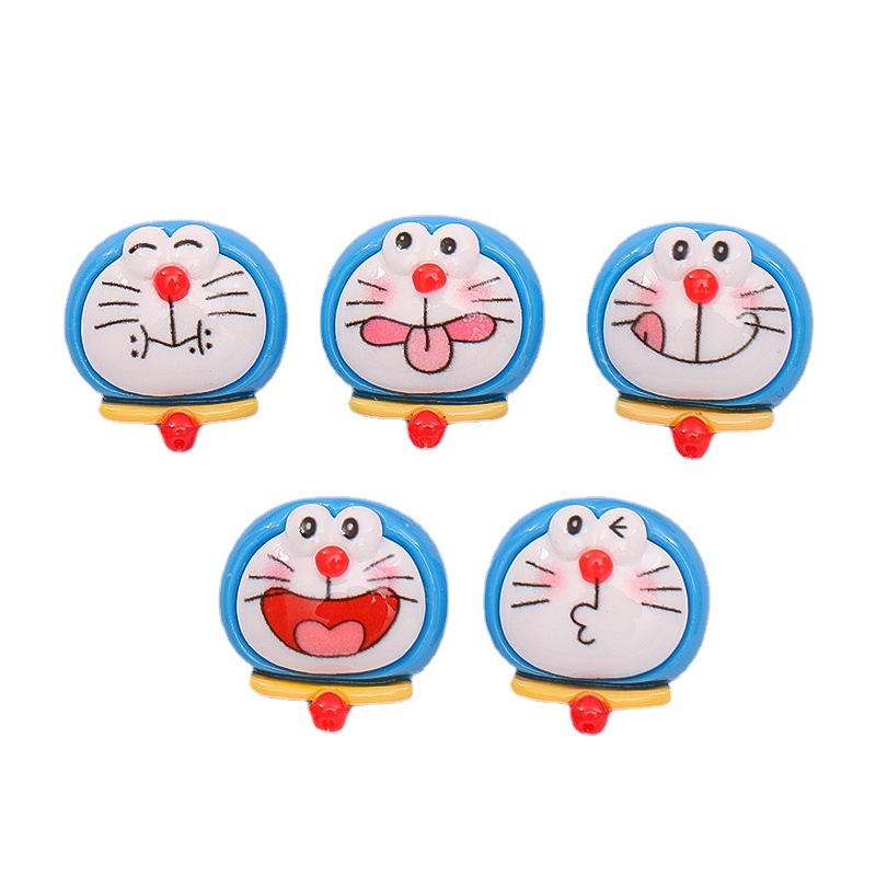 Dibujos animados lindo Jingdang gato expresión DIY caja del teléfono accesorios para el cabello crema pegamento material hecho a mano accesorios de resina al por mayor