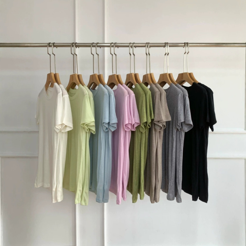 New Upgraded Unlimited Repo ROW Minimalist Solid Color Tencel Lyocell Wool Short Sleeve Minimalist Style Short Sleeve Base Shirt New Upgraded Unlimited Repo ROW Minimalist Solid Color Tencel Lyocell Wool Short Sleeve Minimalist Style Short Sleeve Base Shirt