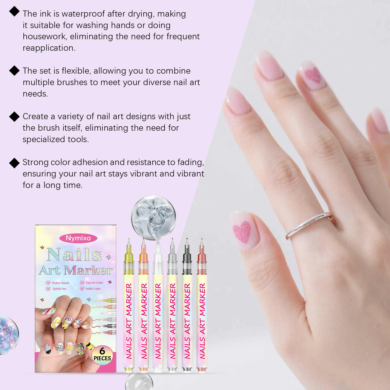 Feiner Nailart Graffiti Stift Für Präzise Nagelmalerei_voghion.com