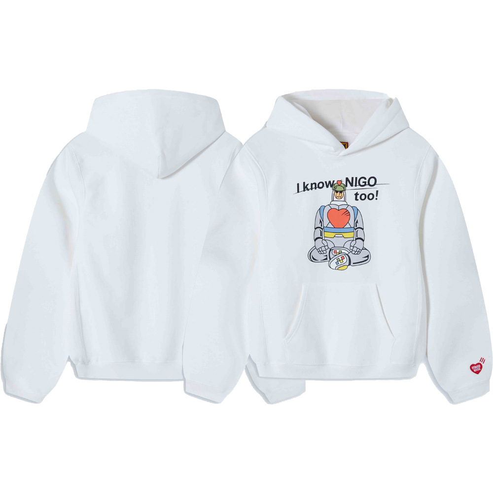 Herramientas de mano caza perro marca de música conjunta amor impresión hombre suelta casual sudadera con sombrero