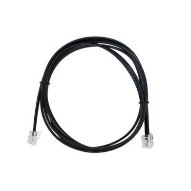 酷比客 二芯电话线 两芯6P2C纯铜电话线 黑色 1.5米