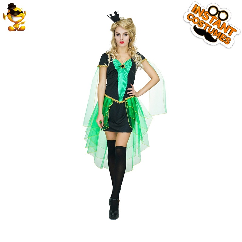 Las mujeres adultas de Halloween bruja etapa rendimiento traje bruja reina partido Cosplay