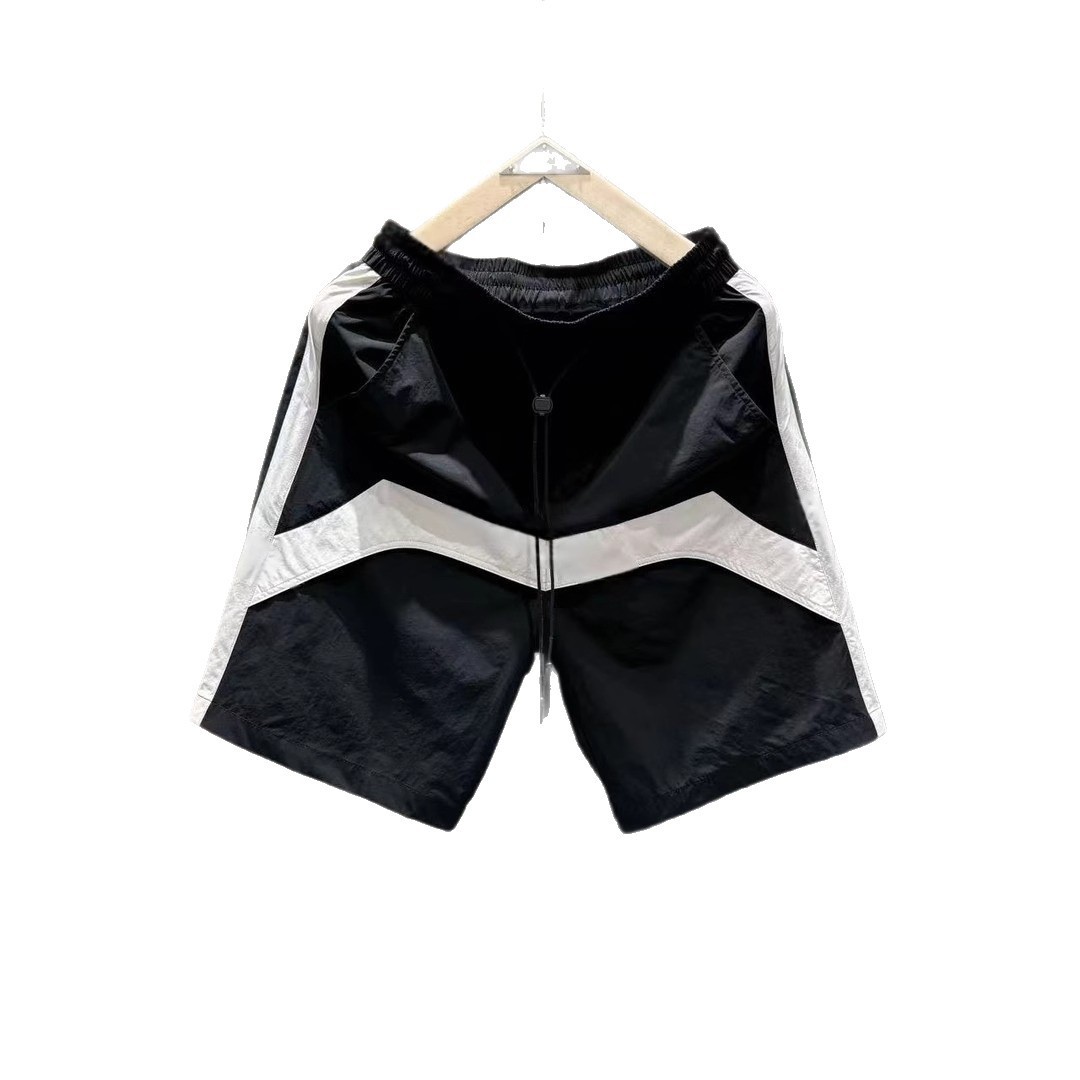 Summer Thin Men's Shorts, Handsome, Loose, Trendy Sports Casual Pants, Internet Celebrity Straight Beach Pants for Men