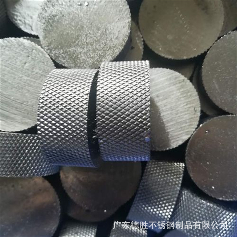 不锈钢棒批发 316L不锈钢棒滚网纹 搓轮轴承来图制作 精密切断