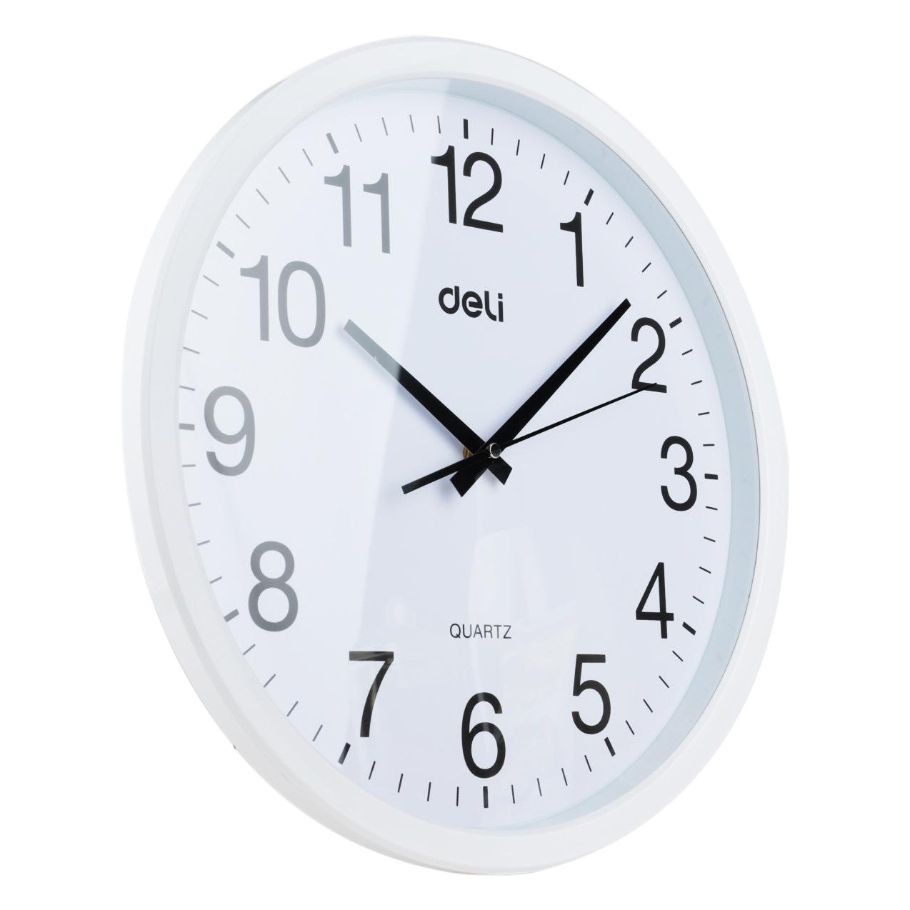 Deli/Deli 9006/9005/9007 Reloj de pared decorativo cuadrado redondo digital disponible en la oficina simple y de moda image 1