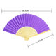 7 inch white paper fan empty white folding fan color Children's Painting fan DIY hand painted plain foreign trade