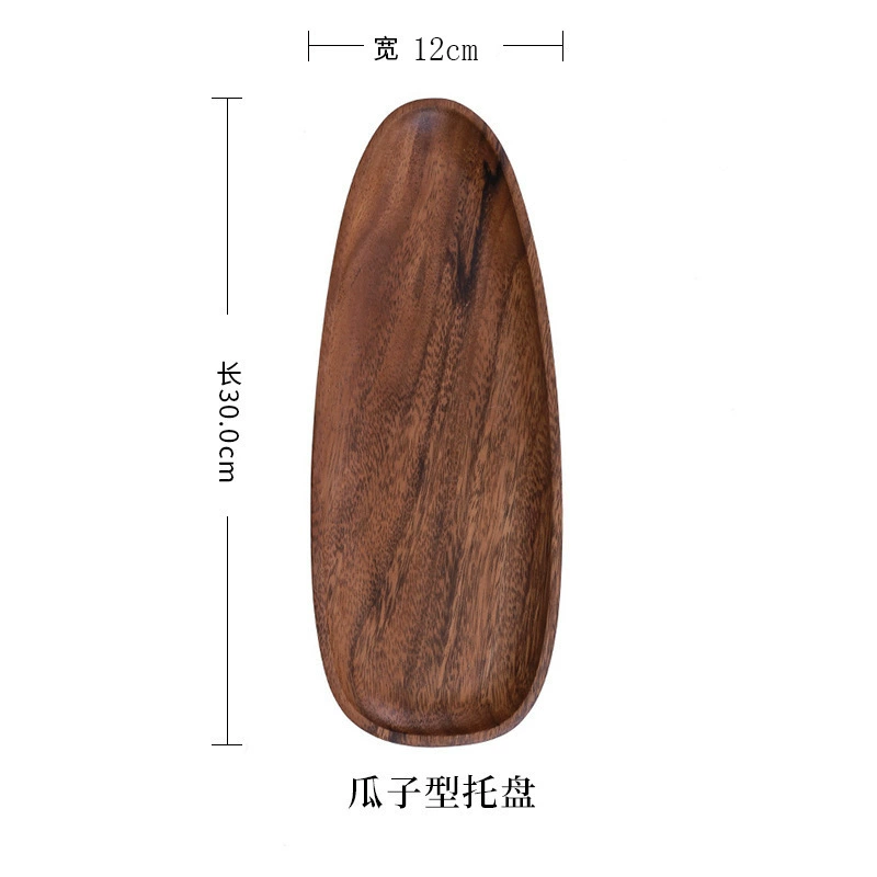 Деревянная доска-ореховый круглый Snack Tray размером 16.5x13.5x2 см, 0.15 кг, современная гостиная хранение блюдо