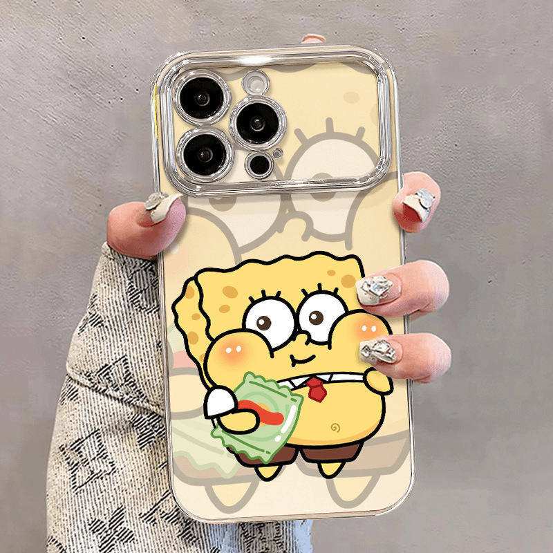 Spongebob Is Suitable for Apple 15Promax Mobile Phone Case Iphone14 Niche Model 13 Cartoon Model 12 Soft Shell 11 Spongebob Is Suitable for Apple 15Promax Mobile Phone Case Iphone14 Niche Model 13 Cartoon Model 12 Soft Shell 11