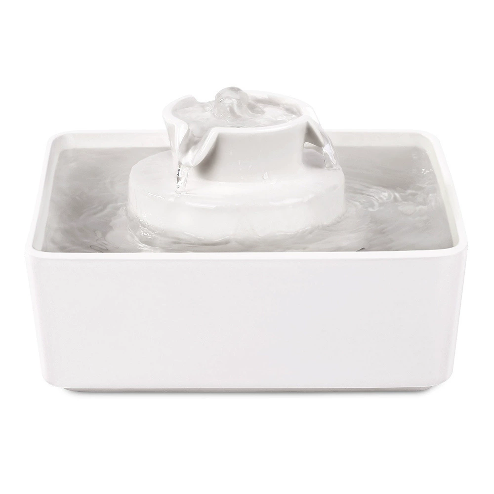 Питьевая машина для домашних животных Керамическая небесная башня кошачья вода кормушка 2.1L кошка и собака автоматическая циркуляция воды с активированным углем для питьевой воды