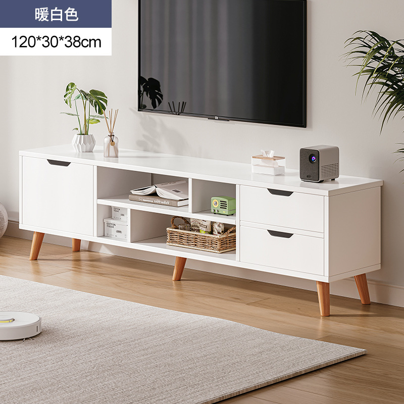 Nórdico TV gabinete moderno minimalista dormitorio sala de estar casa pequeño apartamento pierna de madera maciza mesa de café TV gabinete combinación image 29