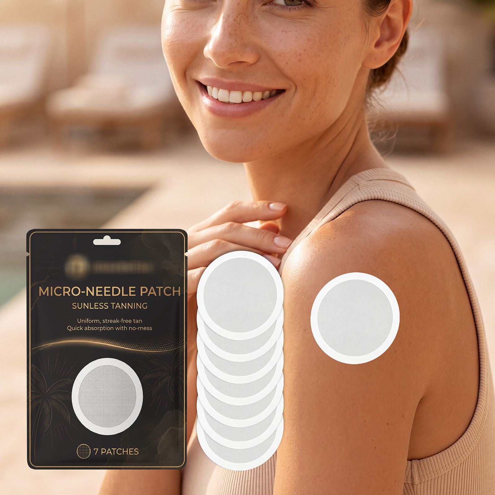 Blackening Care Patches Are Lightweight, Breathable, Comfortable, and Natural, Suitable for Summer Outdoor Use Without Sun Exposure, and Are Gentle on the Skin