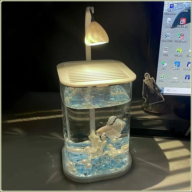 오션 블루 분쇄 얼음 사각 실린더