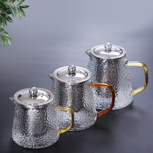 围炉煮茶防爆玻璃茶壶家用耐高温泡茶壶加厚花草煮茶壶过滤冲茶器
