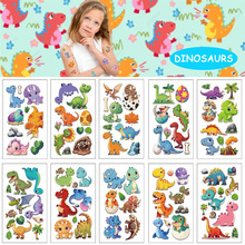 跨境卡通恐龙儿童纹身贴派对聚会节日活动礼品手臂装饰贴纸防水