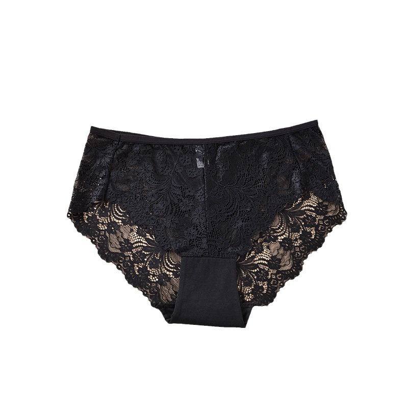 (Cross-border trading), lace cotton pants, underwear, trousers, plus size, high waist 5