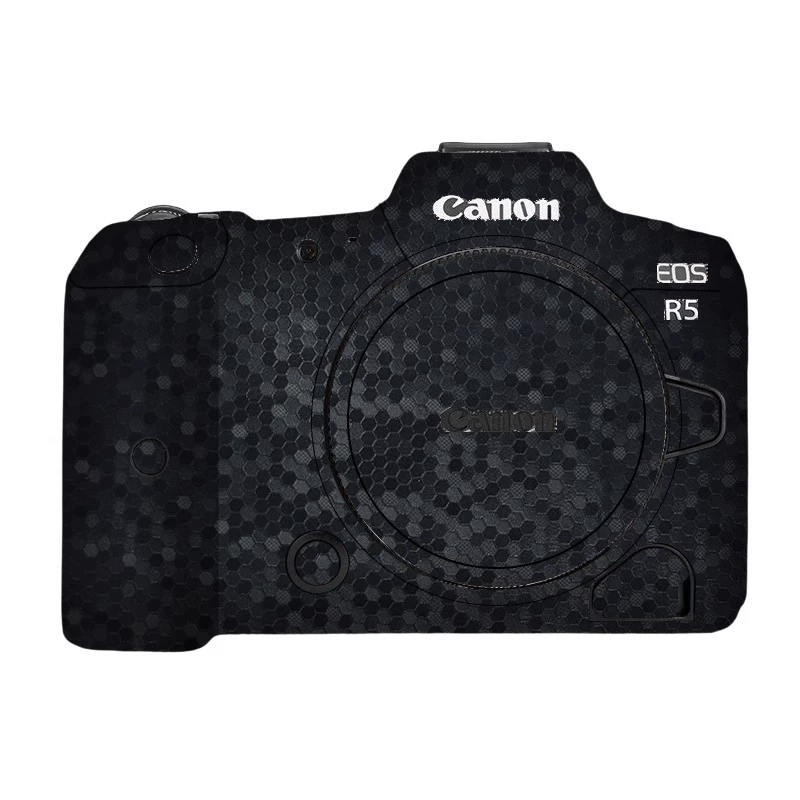 Подходящая для Canon EOS R5 защитная пленка с полным покрытием, наклейка цветной смены, кожаная текстура