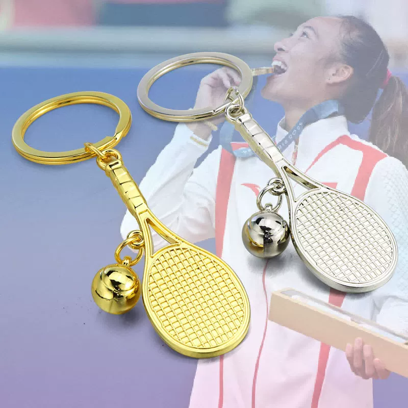 Креативный реалистичный трехмерный теннисный,keychain для бадминтона, ракетка для настольного тенниса, подвеска, подарок на день рождения
