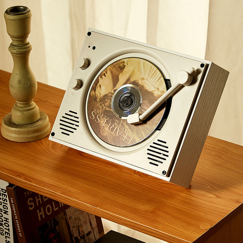 Amazon Best Selling Classic Wireless Bluetooth Speaker Retro Disc Wall-Mounted Speaker System CD Player