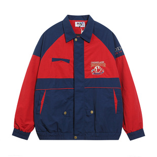 复古撞色短款厚针织外套Vintage Clash Chunky Knit Jacket