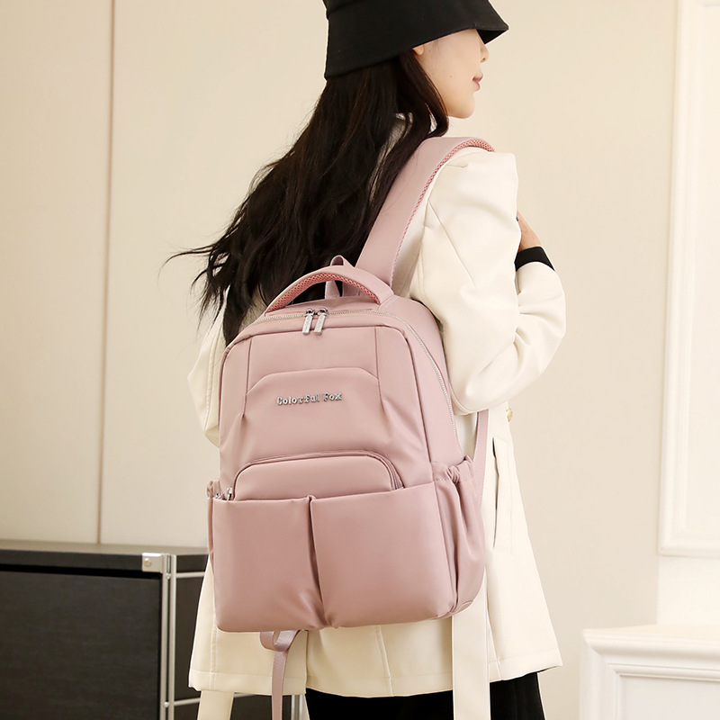 Colorful Fox New Women's Business Travel Multi layer Large Capacity Anti splash Backpack Lightweight_voghion.com