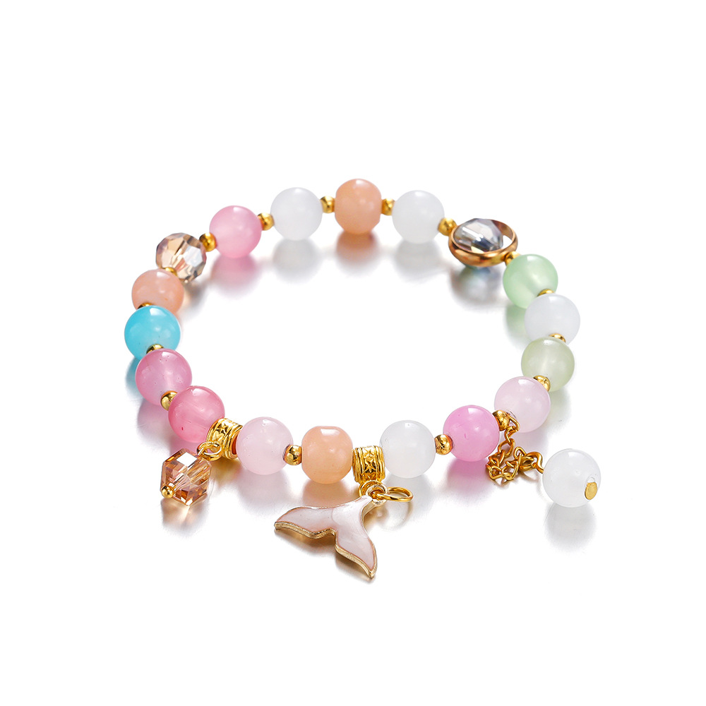 혼합 색상 피쉬 테일 팔찌